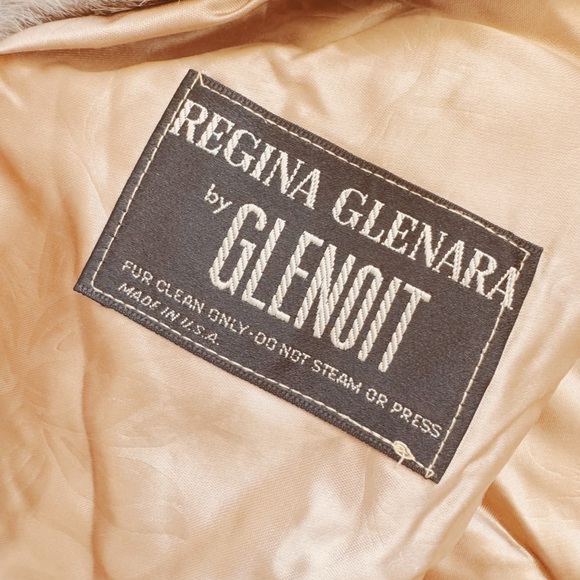 Regina Glenara by Glenoit, Women’s Vintage Faux Fur Coat in Brown and Cream - Picture 4 of 4